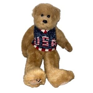 Ty USA Sweater Teddy Bear Plush 1993 Vintage Collectible